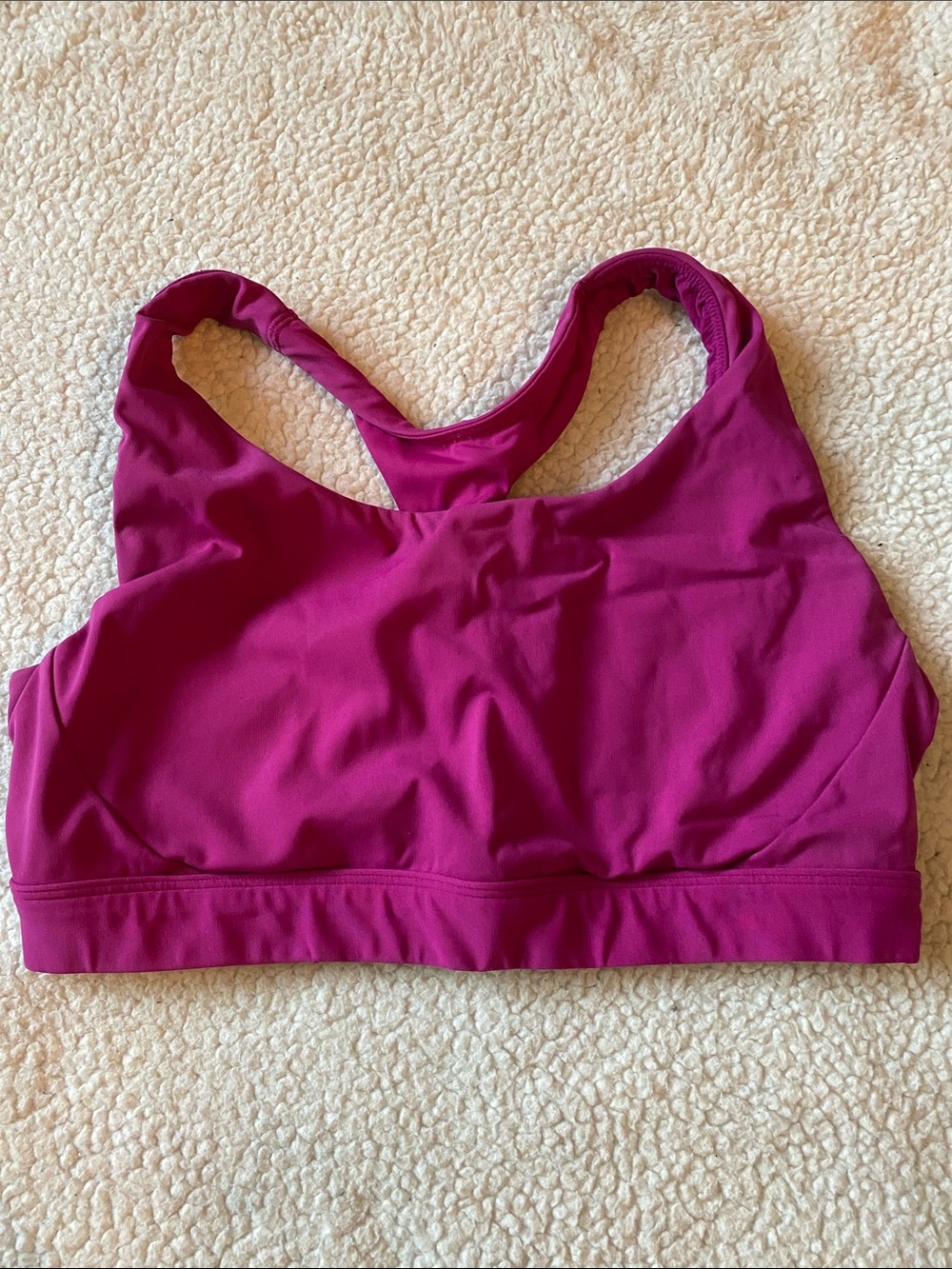 Athleta Magenta Racerback Sports Bra